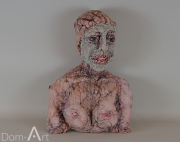 Anne BOTHUON - Le masque d'argile - hauteur 47 cm - Vendu