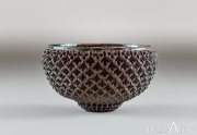 Thierry Luang Rath - Ecaille fleur - diamètre 10 cm hauteur 7 cm - vendu