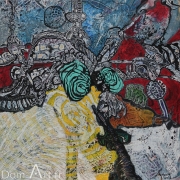 CAVADORE - papier marouflé sur toile - 10063 - 50 x 50 cm