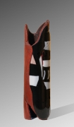 Nad Vallée - Totem - bullseye / grès - 37 x 10 cm