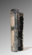 Totem - verre / grès - 45 x 13 cm